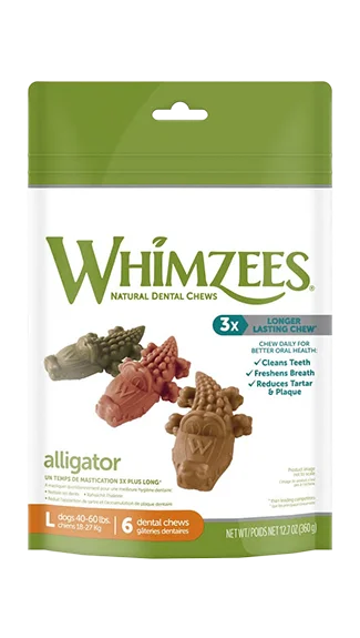 best dog dental chews for plaque removal Whimzees Dental Treats: Alligators