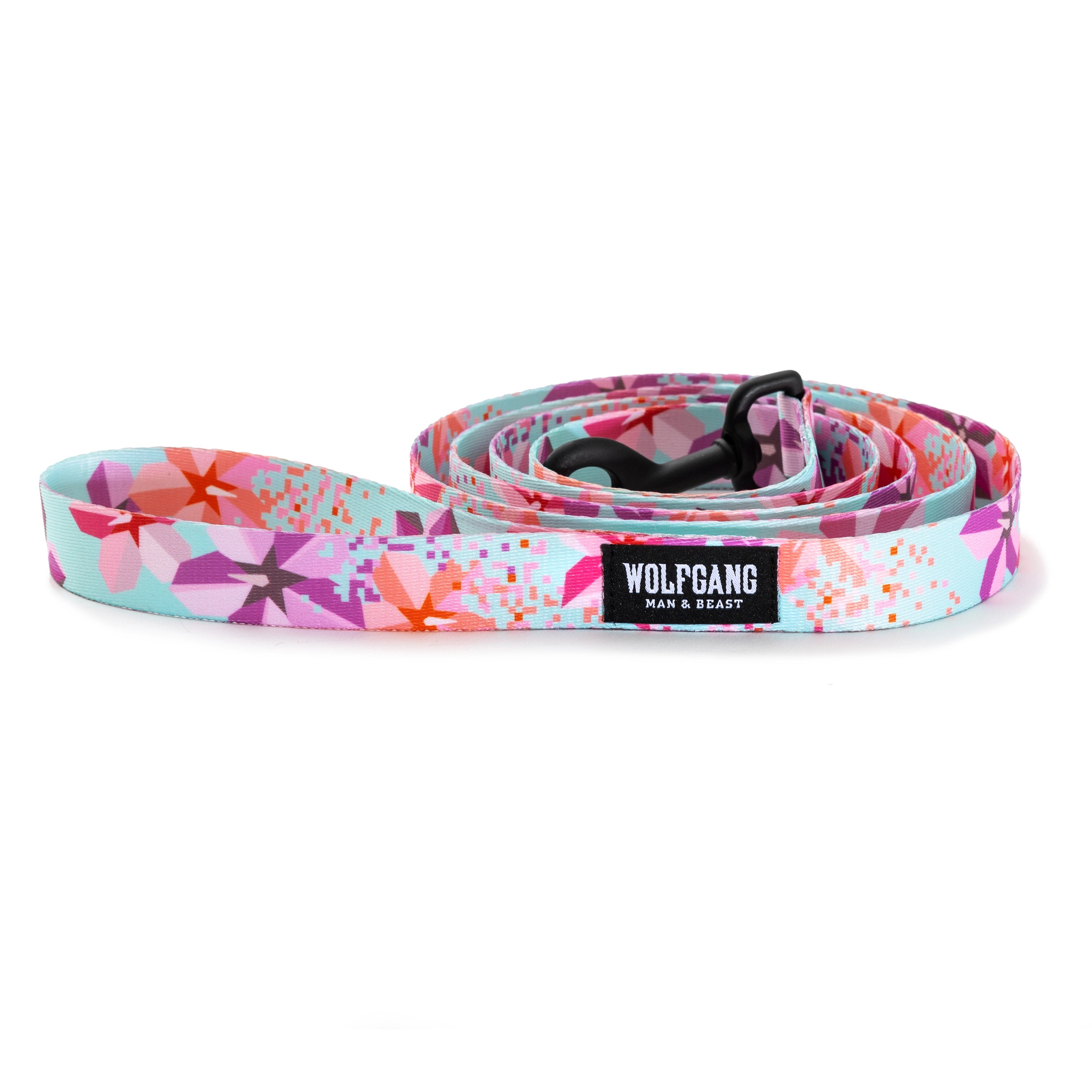 top-rated dog training pads Wolfgang DigiFloral Dog Leash, Pink and Blue