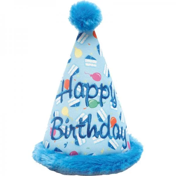 glow in the dark fish tank decor Worthy Dog Birthday Hat Blue