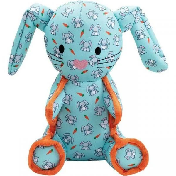 indestructible dog chew ball Worthy Dog Bunny L