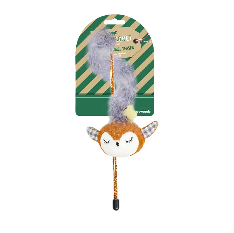 best organic fish food Xmas Reindeer Tinsel Cat Teaser